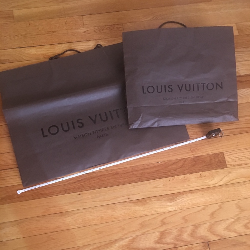 Large Louis Vuitton shopping bag and small bag